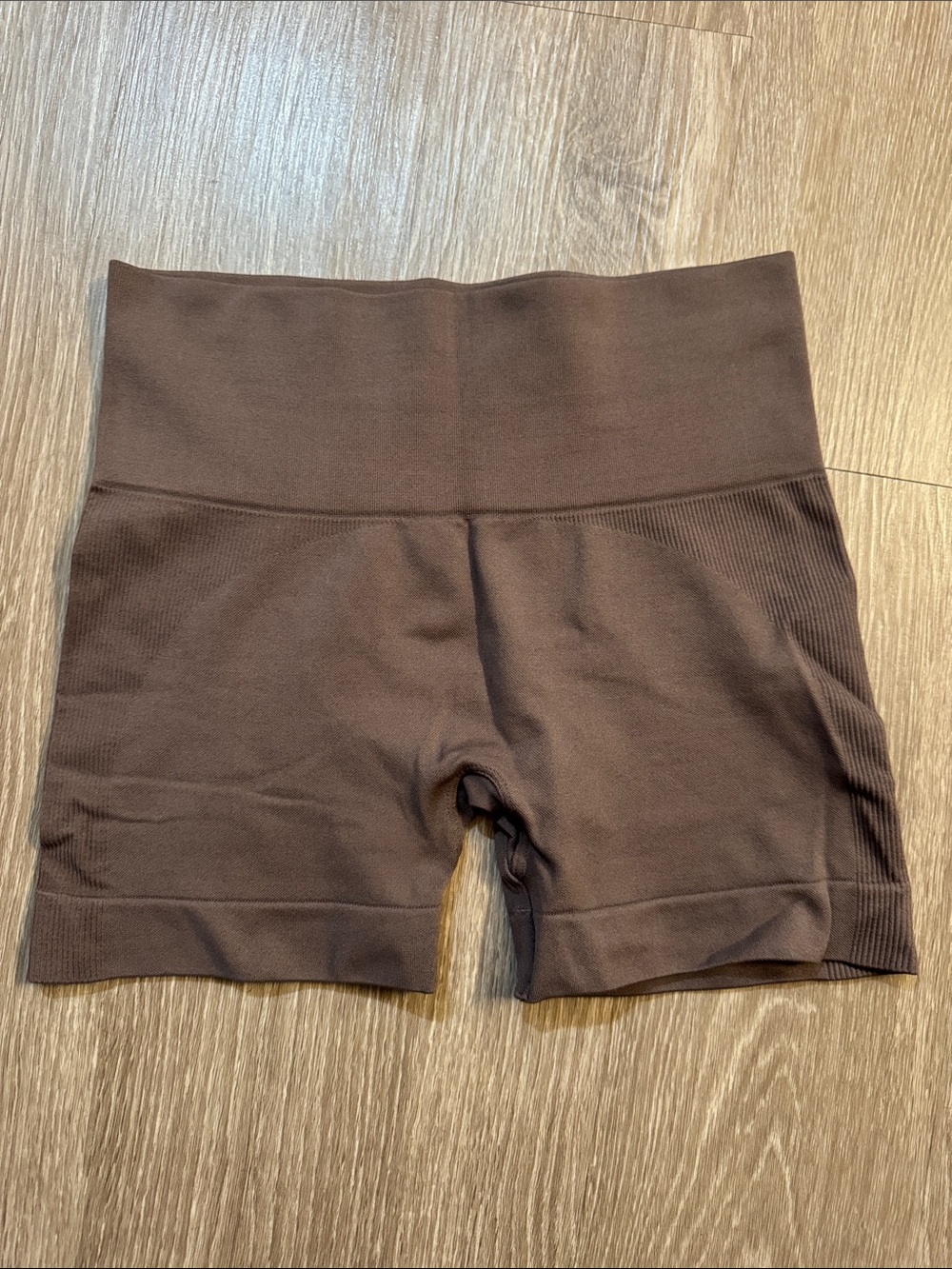 SET Active High-Rise Brown Seamless Bike Shorts